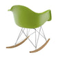 Atoll Rocker Chair, Blue By World Modern Design | Rocking Chairs | Modishstore - 8