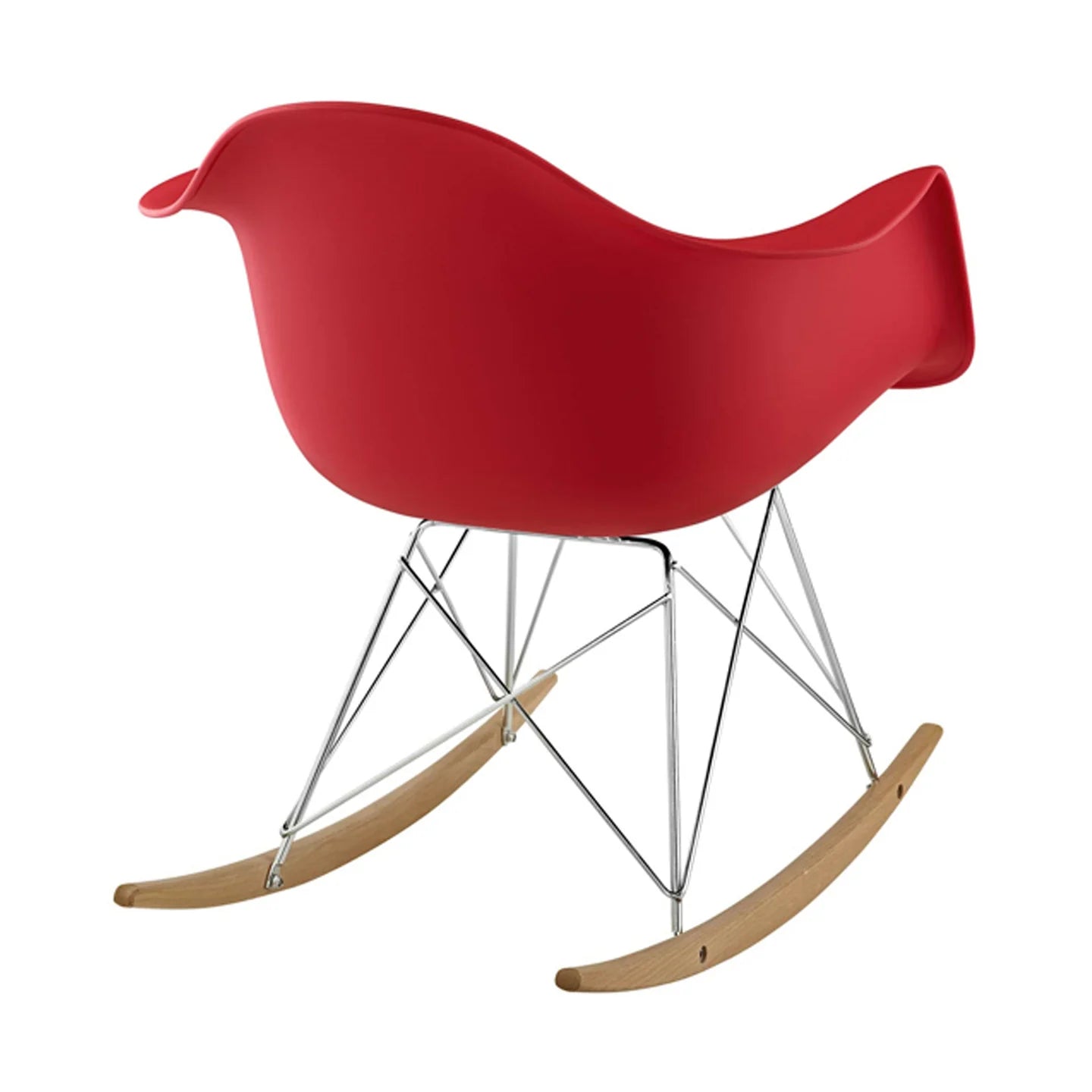 Atoll Rocker Chair, Red By World Modern Design | Rocking Chairs | Modishstore - 6