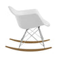 Atoll Rocker Chair, Red By World Modern Design | Rocking Chairs | Modishstore - 11