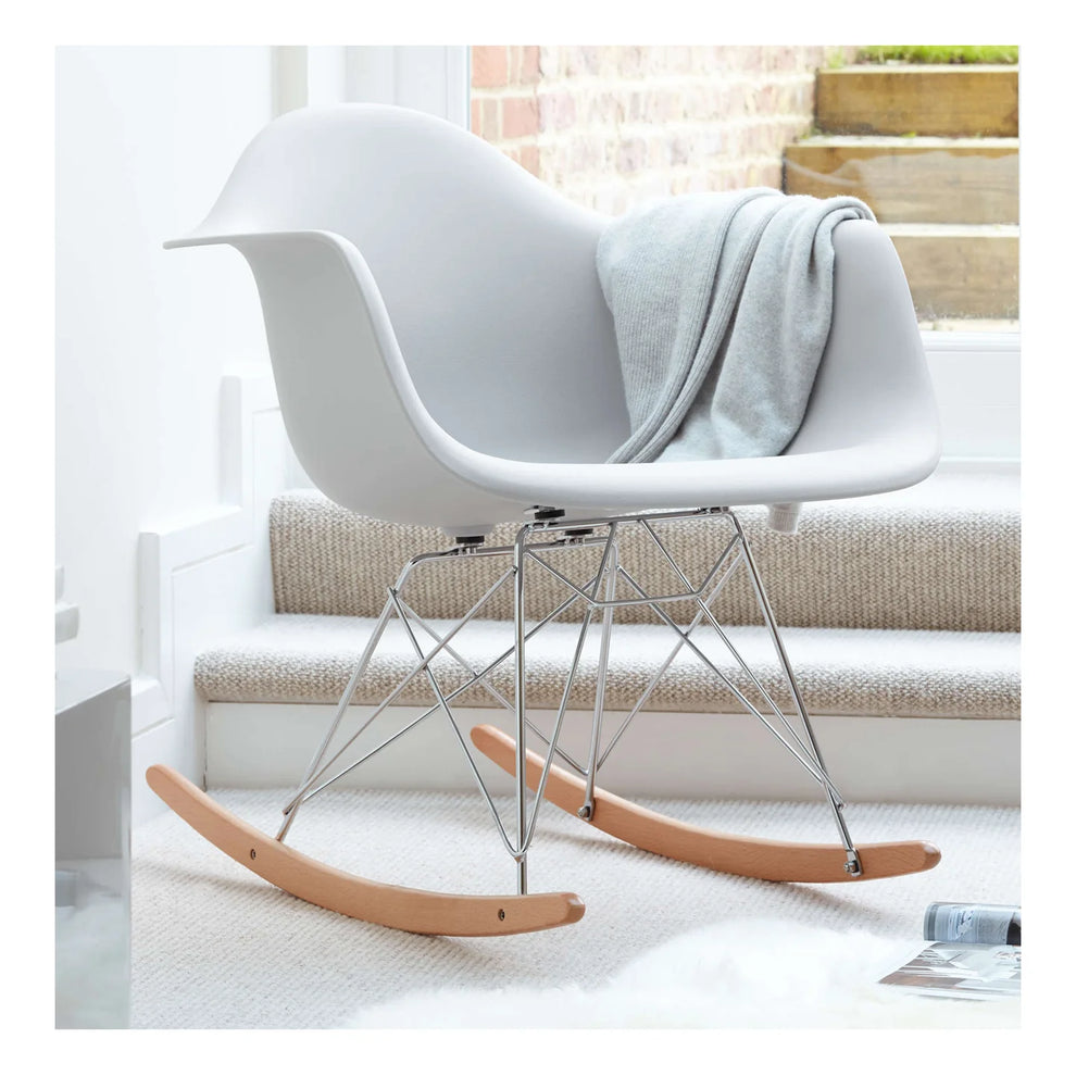 Atoll Rocker Chair, Red By World Modern Design | Rocking Chairs | Modishstore - 7