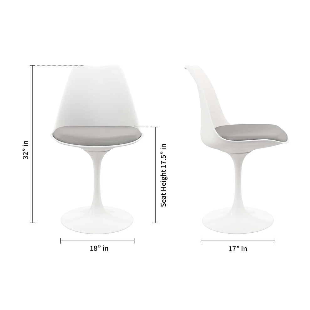 Rose Dining Chair - Gray By World Modern Design | Dining Chairs | Modishstore - 7