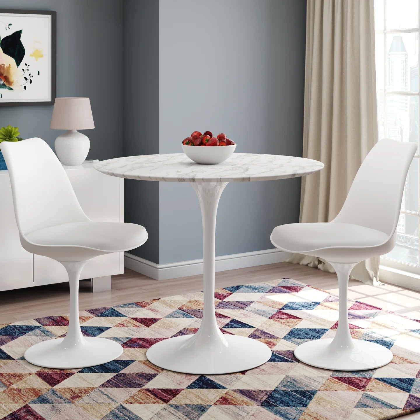 Rose Dining Chair - White By World Modern Design | Dining Chairs | Modishstore - 9