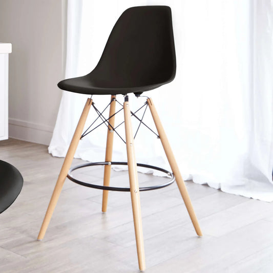 Pyramid Counter Stool, Black By World Modern Design | Counter Stools | Modishstore