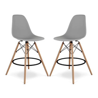 Pyramid Counter Stool, Gray By World Modern Design | Counter Stools | Modishstore - 6