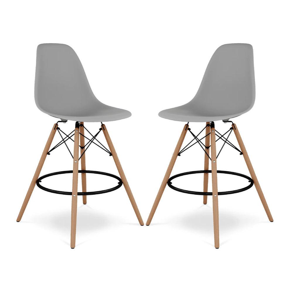 Pyramid Counter Stool, Gray By World Modern Design | Counter Stools | Modishstore - 6