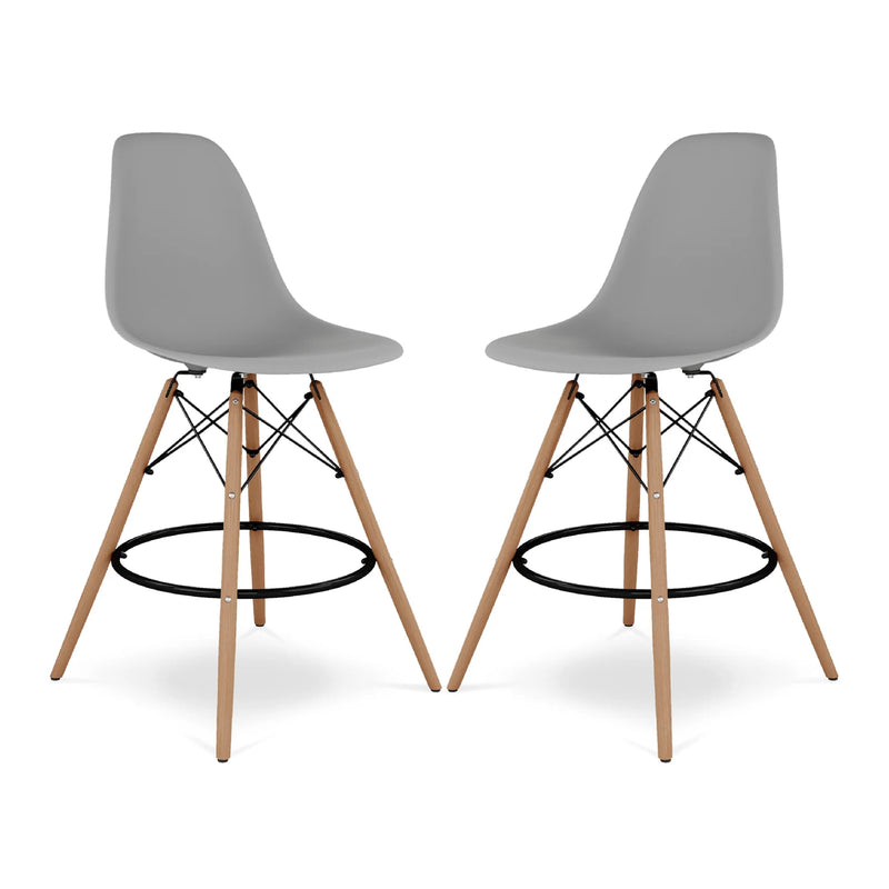 Pyramid Counter Stool, Gray By World Modern Design | Counter Stools | Modishstore - 6