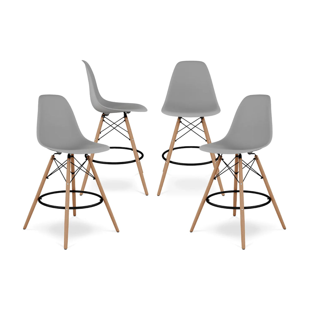 Pyramid Counter Stool, Gray By World Modern Design | Counter Stools | Modishstore - 7