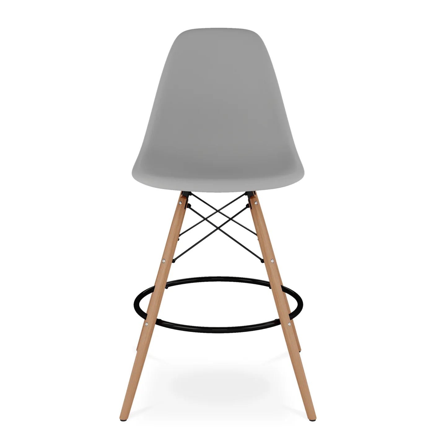 Pyramid Counter Stool, Gray By World Modern Design | Counter Stools | Modishstore - 4