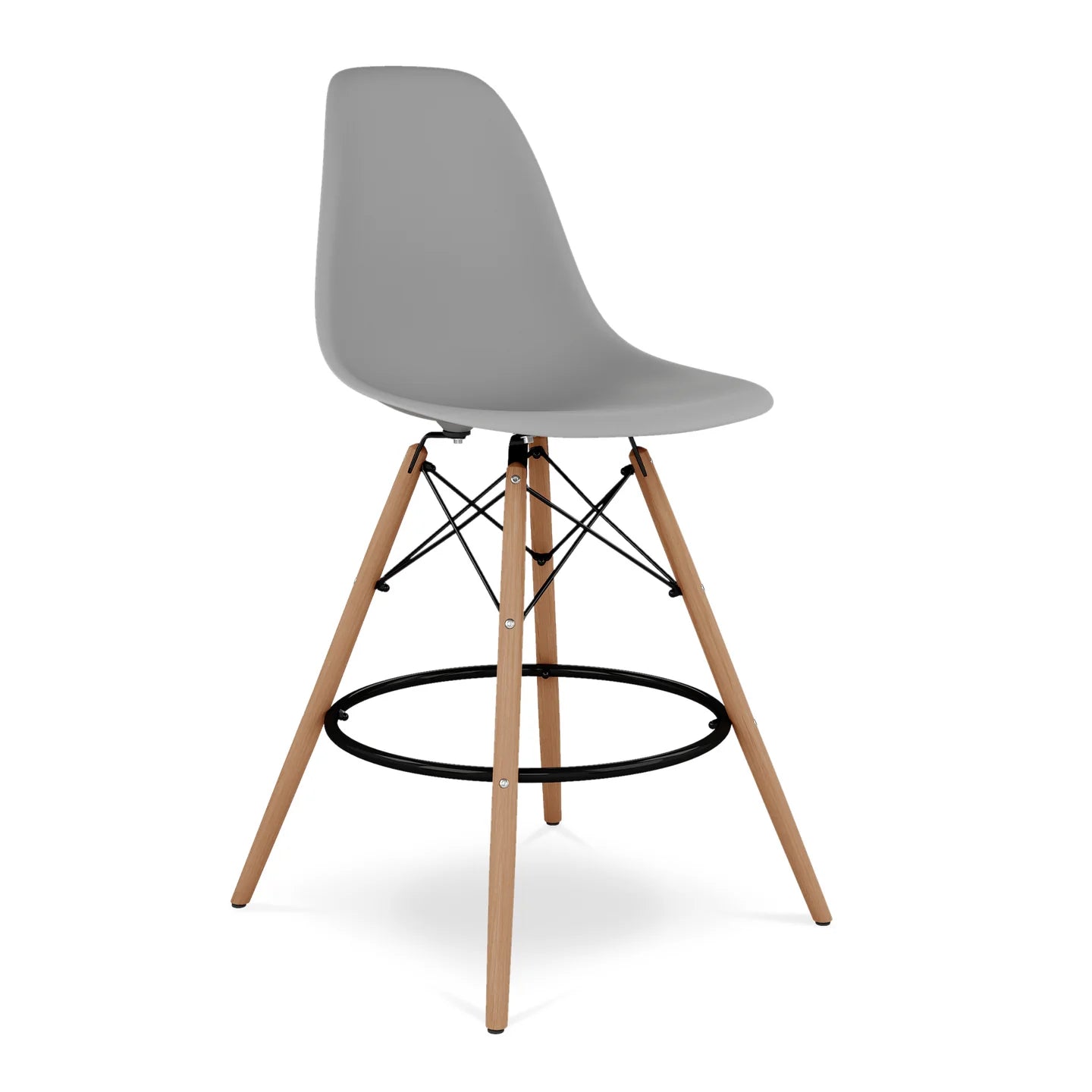 Pyramid Counter Stool, Gray By World Modern Design | Counter Stools | Modishstore