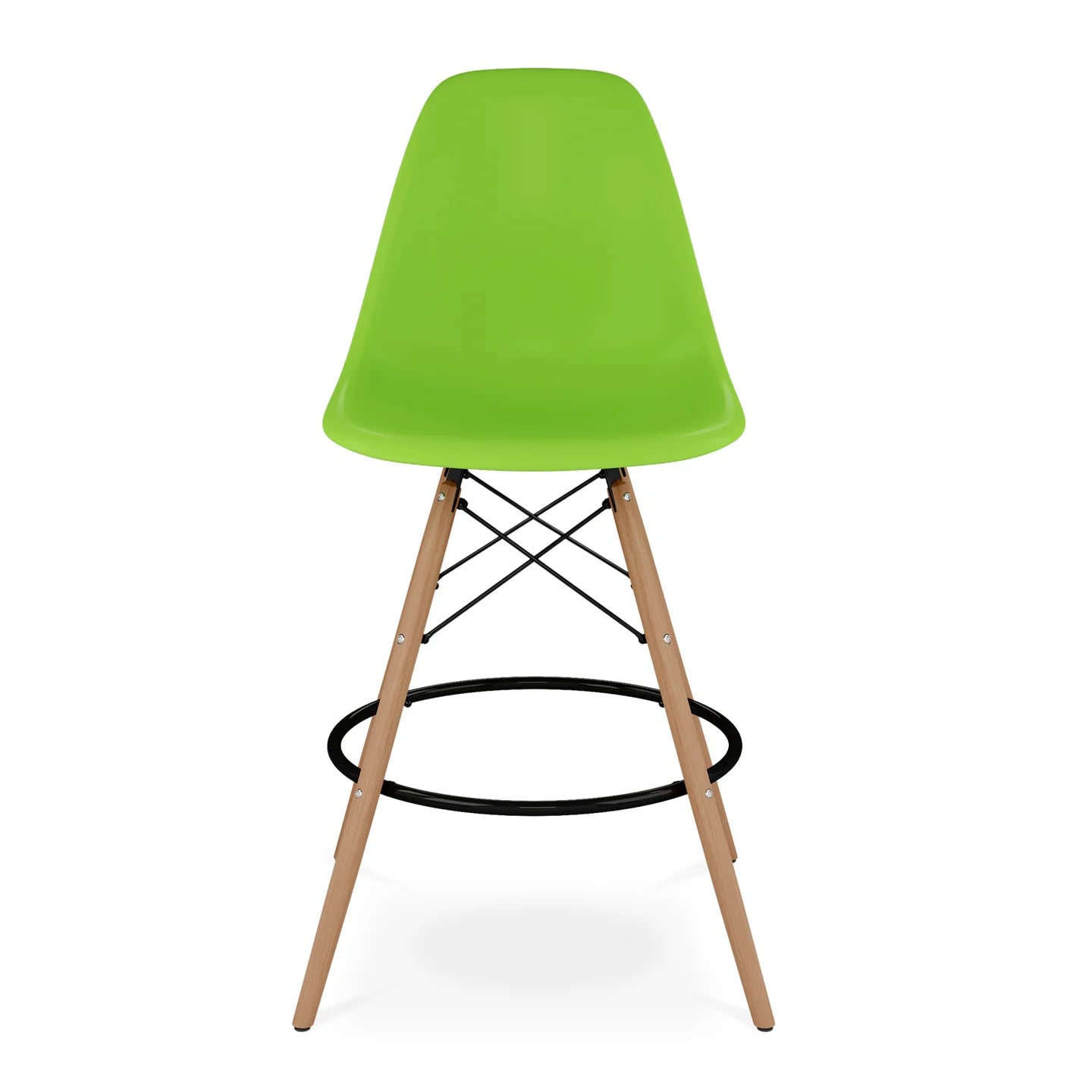 Pyramid Counter Stool, Green By World Modern Design | Counter Stools | Modishstore - 4