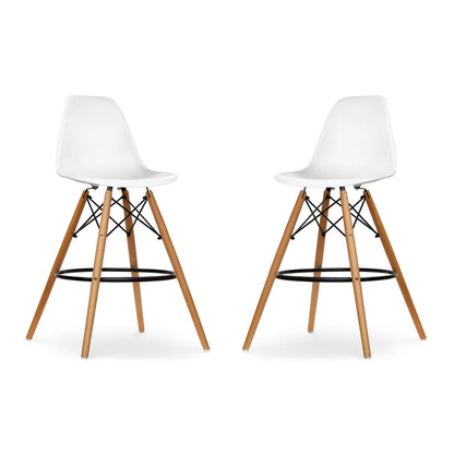 Pyramid Counter Stool, White By World Modern Design | Counter Stools | Modishstore - 7