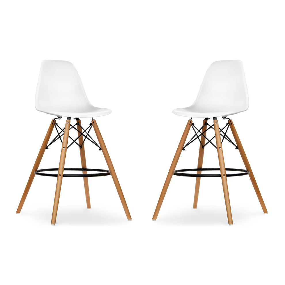 Pyramid Counter Stool, White By World Modern Design | Counter Stools | Modishstore - 7