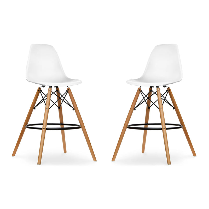 Pyramid Counter Stool, White By World Modern Design | Counter Stools | Modishstore - 7