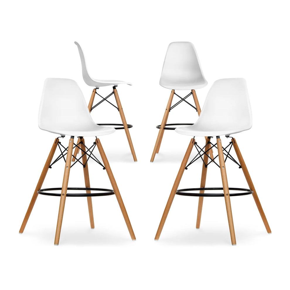 Pyramid Counter Stool, White By World Modern Design | Counter Stools | Modishstore - 8