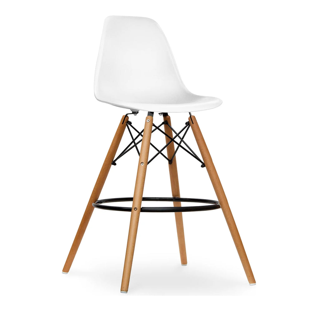 Pyramid Counter Stool, White By World Modern Design | Counter Stools | Modishstore - 4