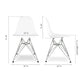 Tower Dining Chair, White By World Modern Design | Dining Chairs | Modishstore - 5