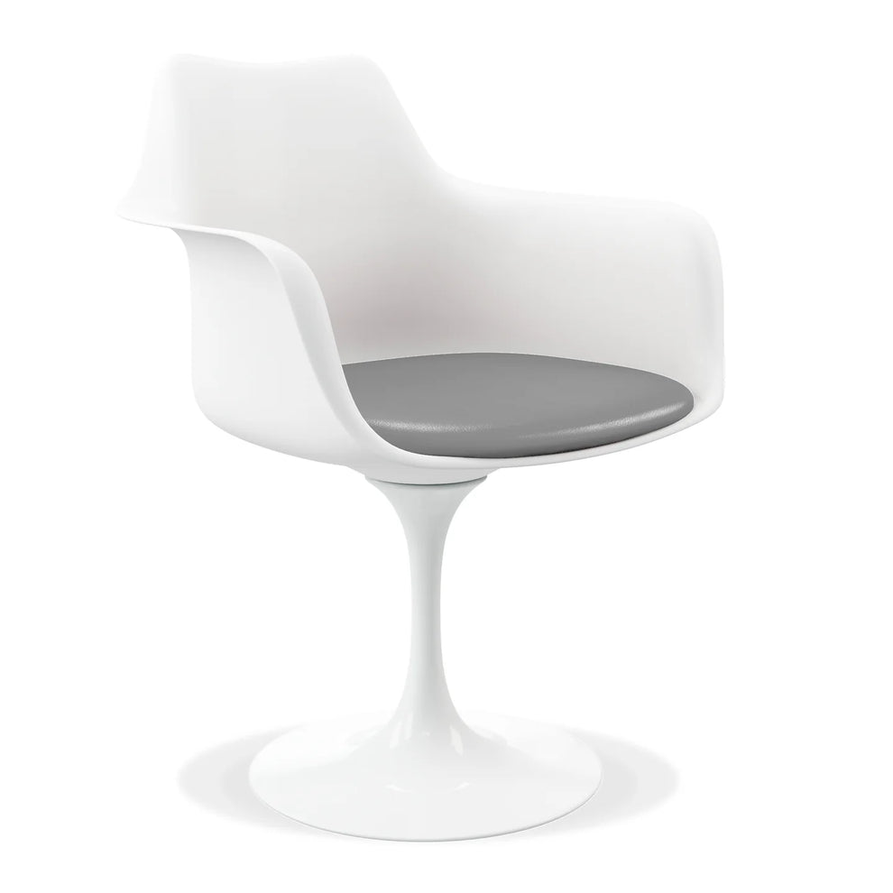 Rose Arm Chair - Gray By World Modern Design | Dining Chairs | Modishstore - 2