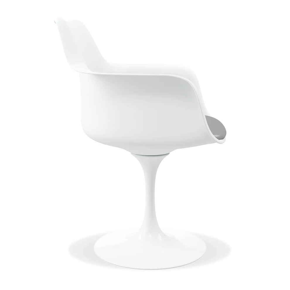 Rose Arm Chair - Gray By World Modern Design | Dining Chairs | Modishstore - 3
