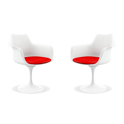Rose Arm Chair - Red By World Modern Design | Dining Chairs | Modishstore - 7