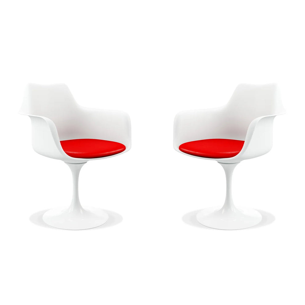 Rose Arm Chair - Red By World Modern Design | Dining Chairs | Modishstore - 7