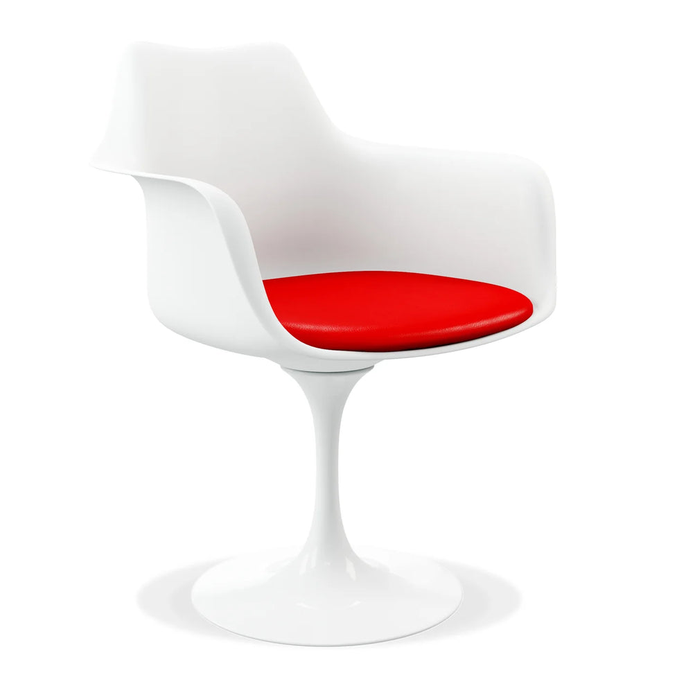 Rose Arm Chair - Red By World Modern Design | Dining Chairs | Modishstore - 3