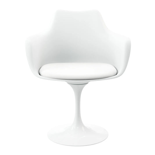 Rose Arm Chair - White By World Modern Design | Dining Chairs | Modishstore