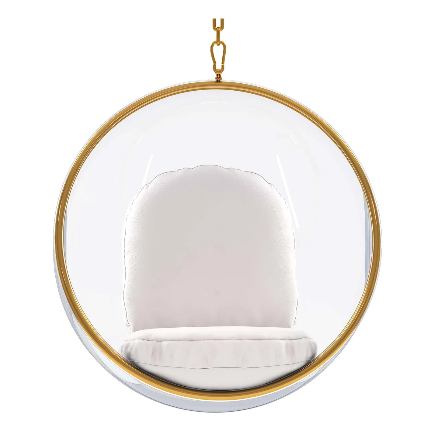 Hanging Bubble Chair, Gold By World Modern Design | Outdoor Porch Swings | Modishstore - 2