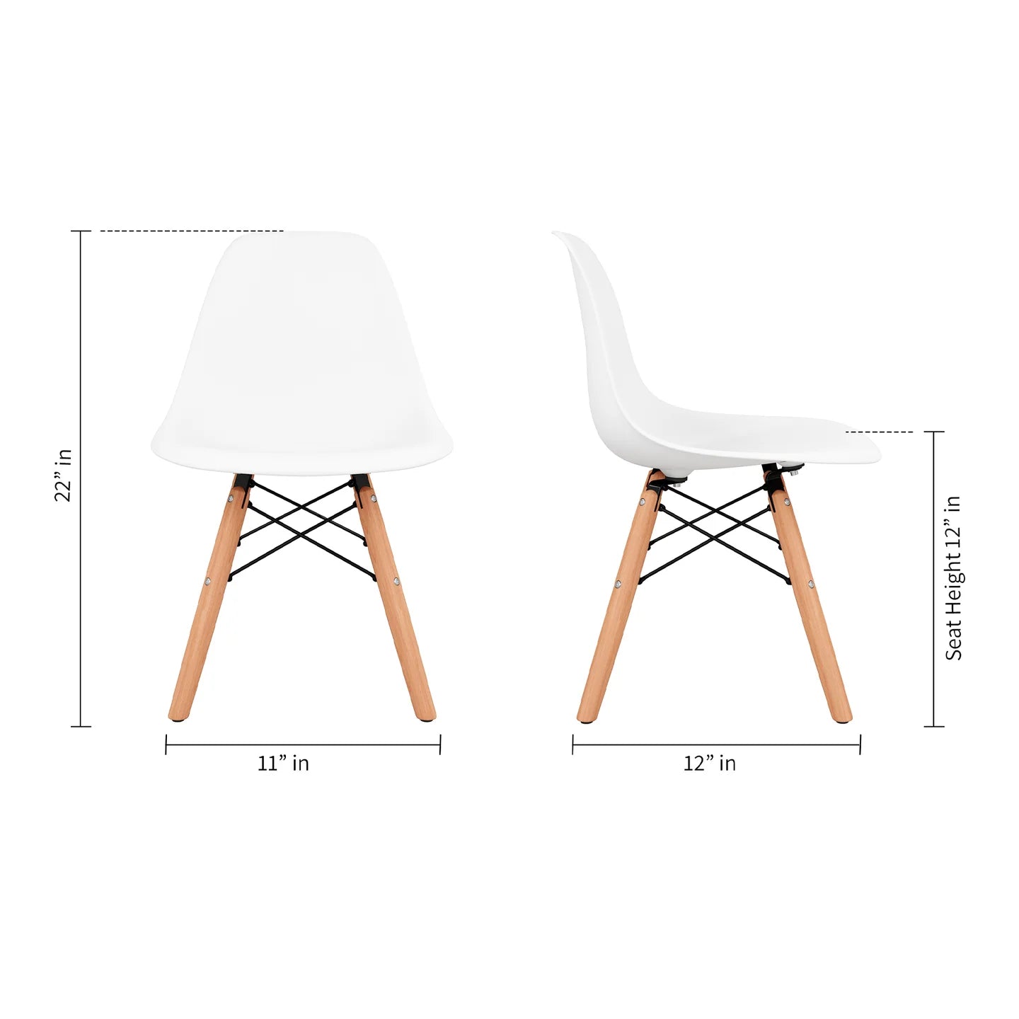 Kids Playroom Chair, White By World Modern Design | Kids Chairs | Modishstore - 4