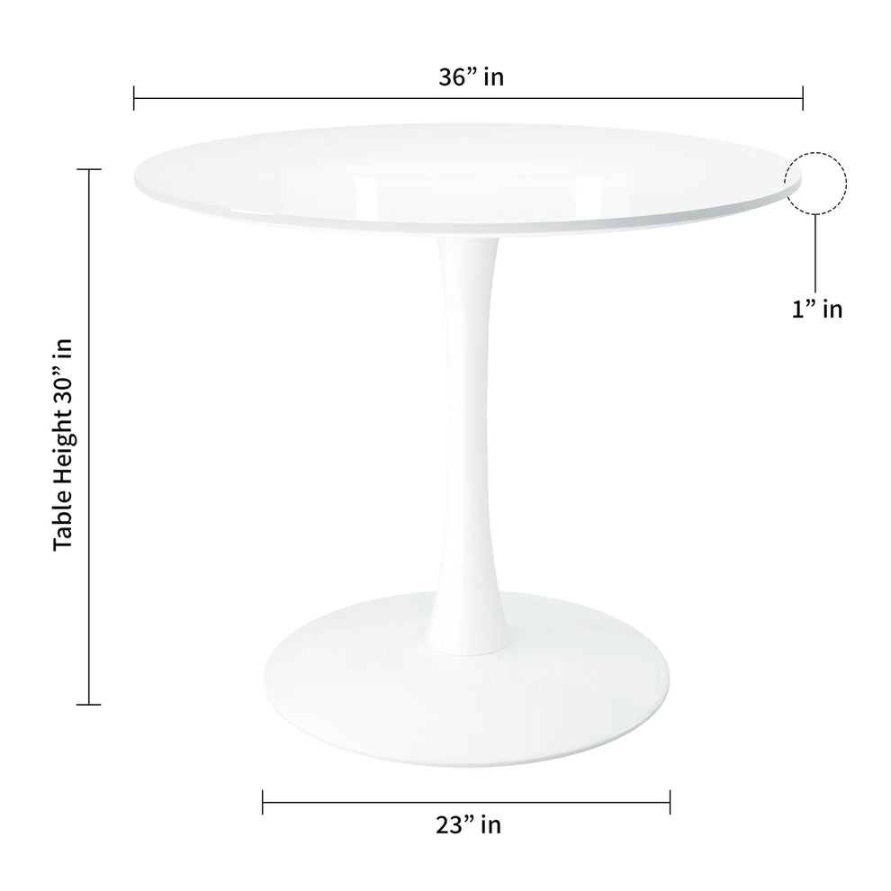 Rose 36" Wood Top Dining Table By World Modern Design | Dining Tables | Modishstore - 2