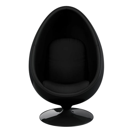 Easter Egg Chair, Black & Black By World Modern Design | Lounge Chairs | Modishstore