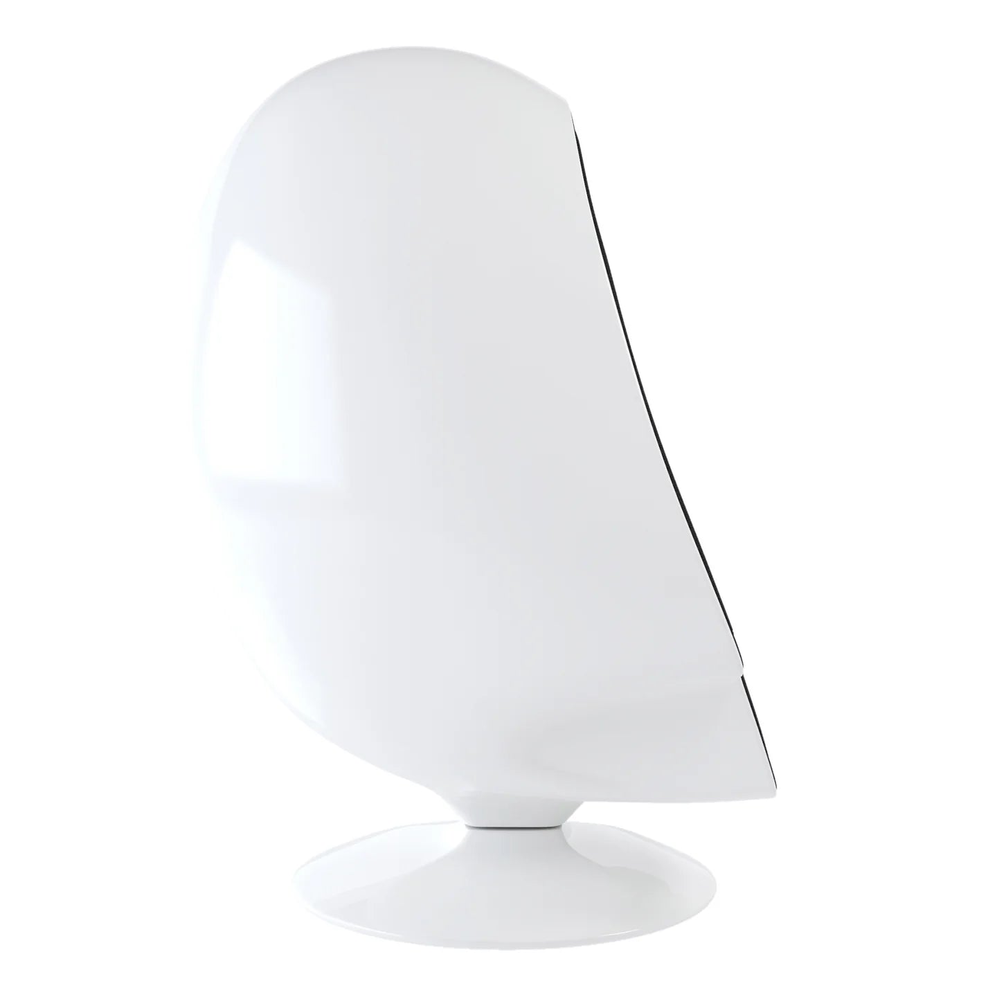 Alpha Egg Chair & Ottoman, Black By World Modern Design | Lounge Chairs | Modishstore - 4