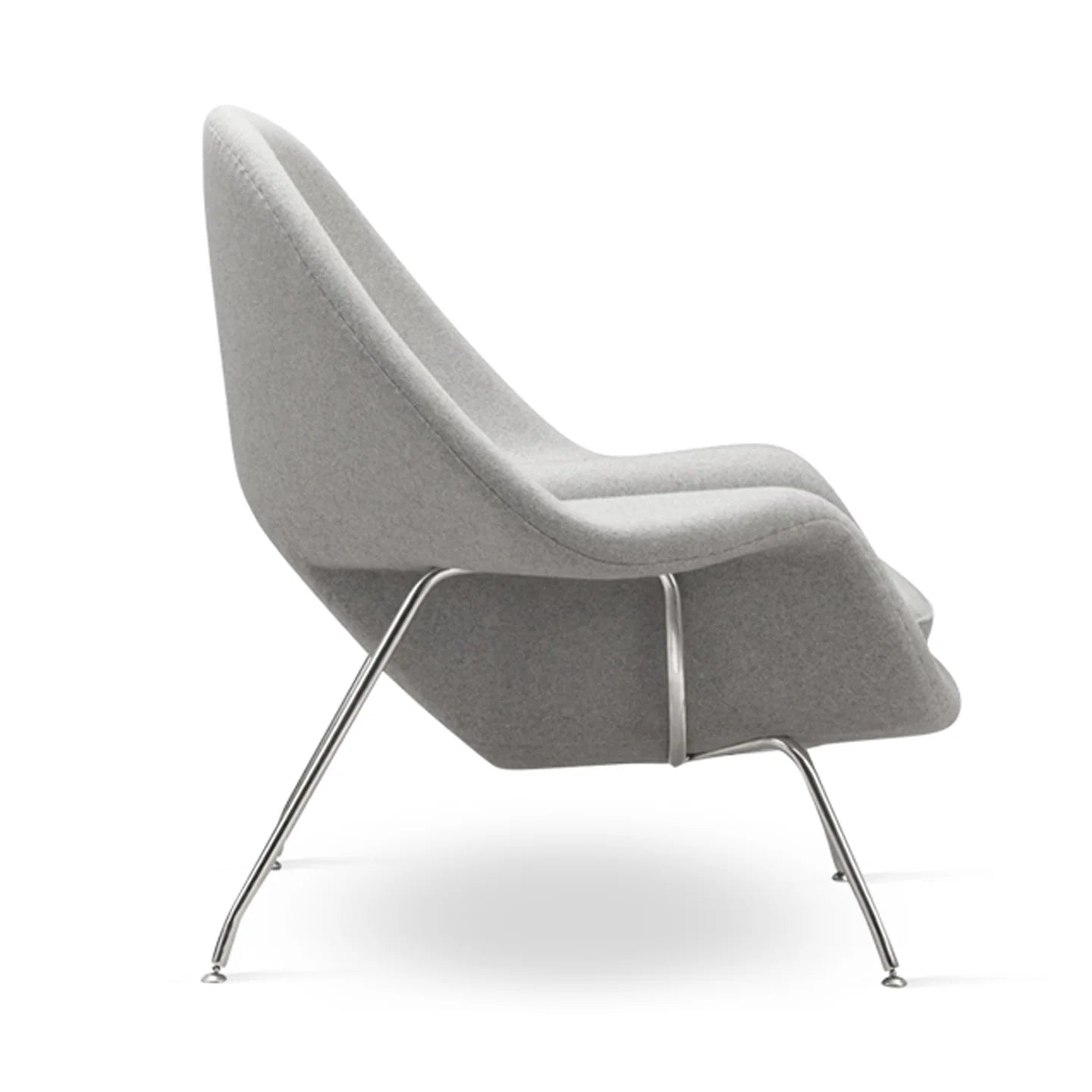Haven Lounge Chair & Ottoman, Light Gray By World Modern Design | Lounge Chairs | Modishstore - 4