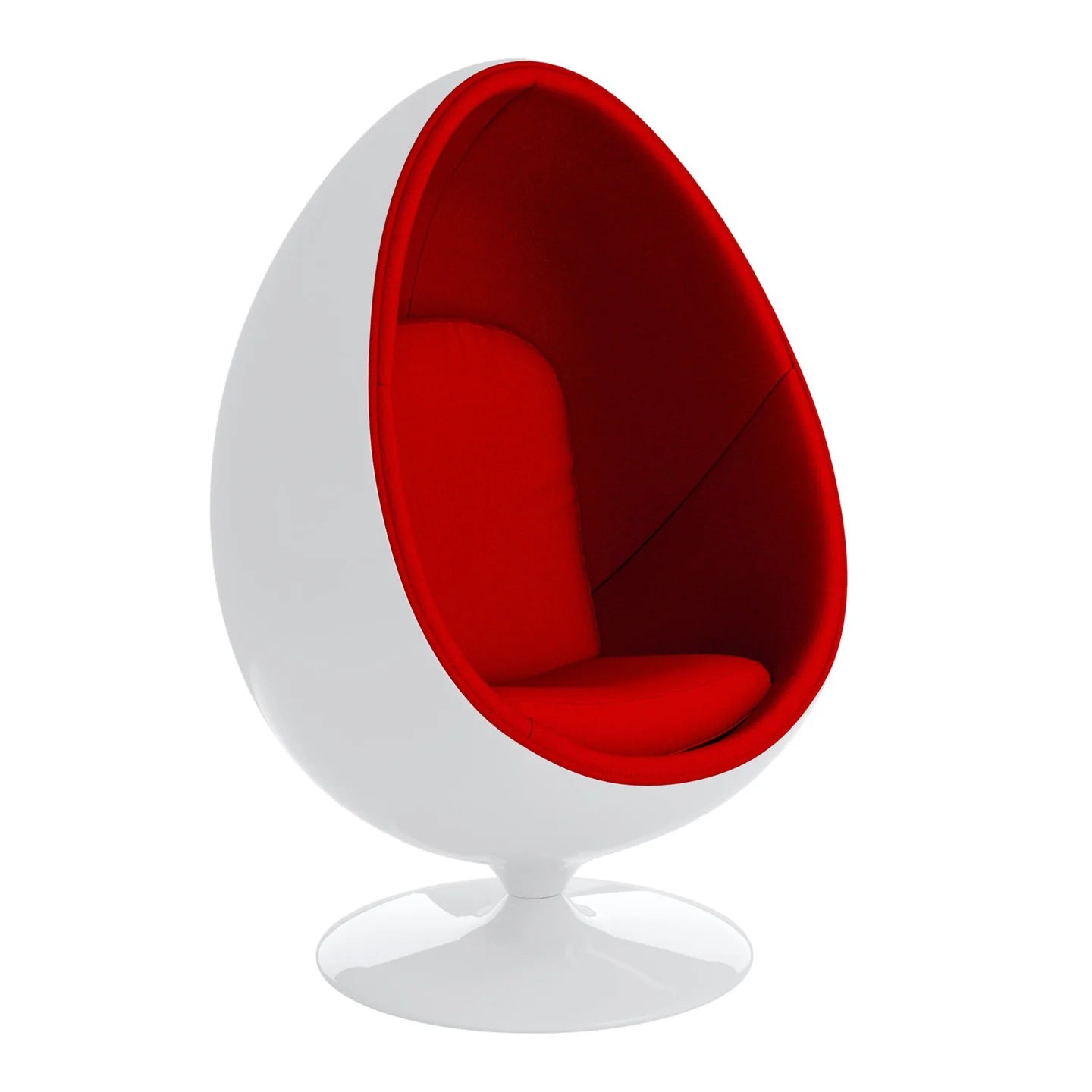 Easter Egg Chair, Red By World Modern Design | Lounge Chairs | Modishstore - 4