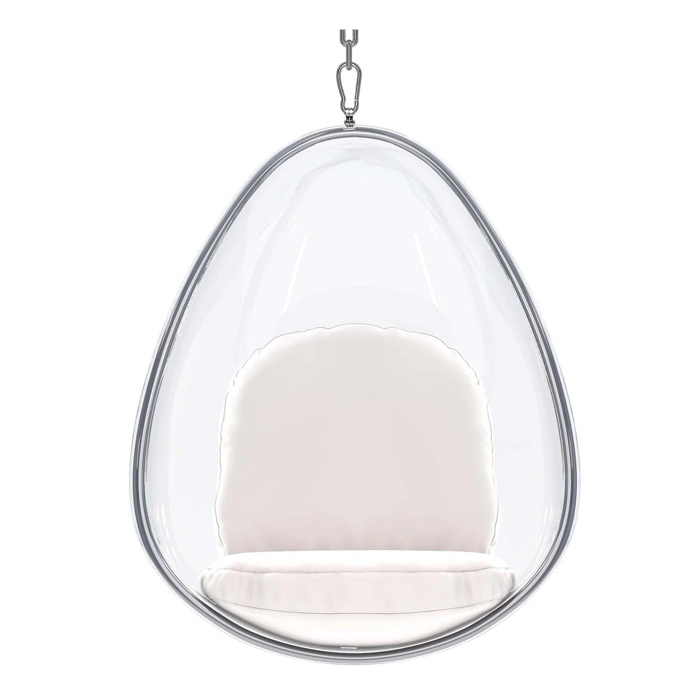 Scoop Hanging Chair - White By World Modern Design | Outdoor Porch Swings | Modishstore - 6