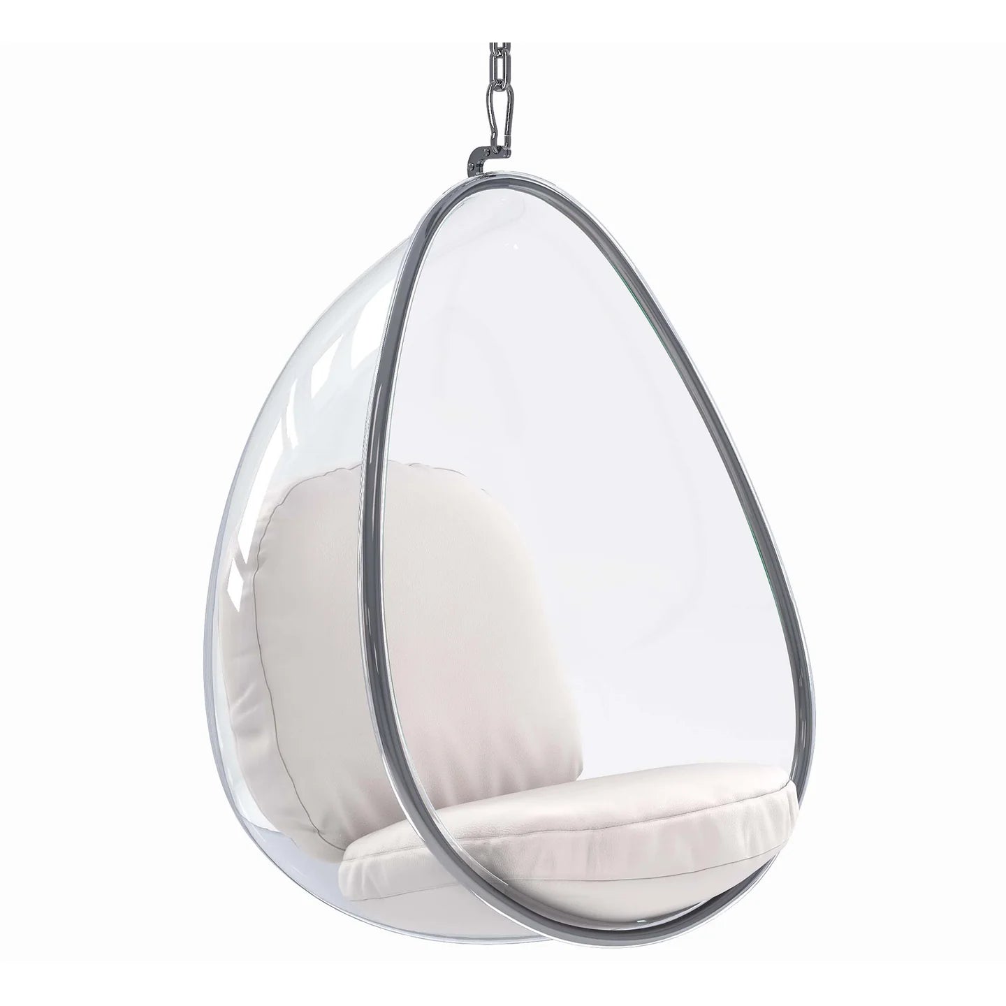 Scoop Hanging Chair - White By World Modern Design | Outdoor Porch Swings | Modishstore