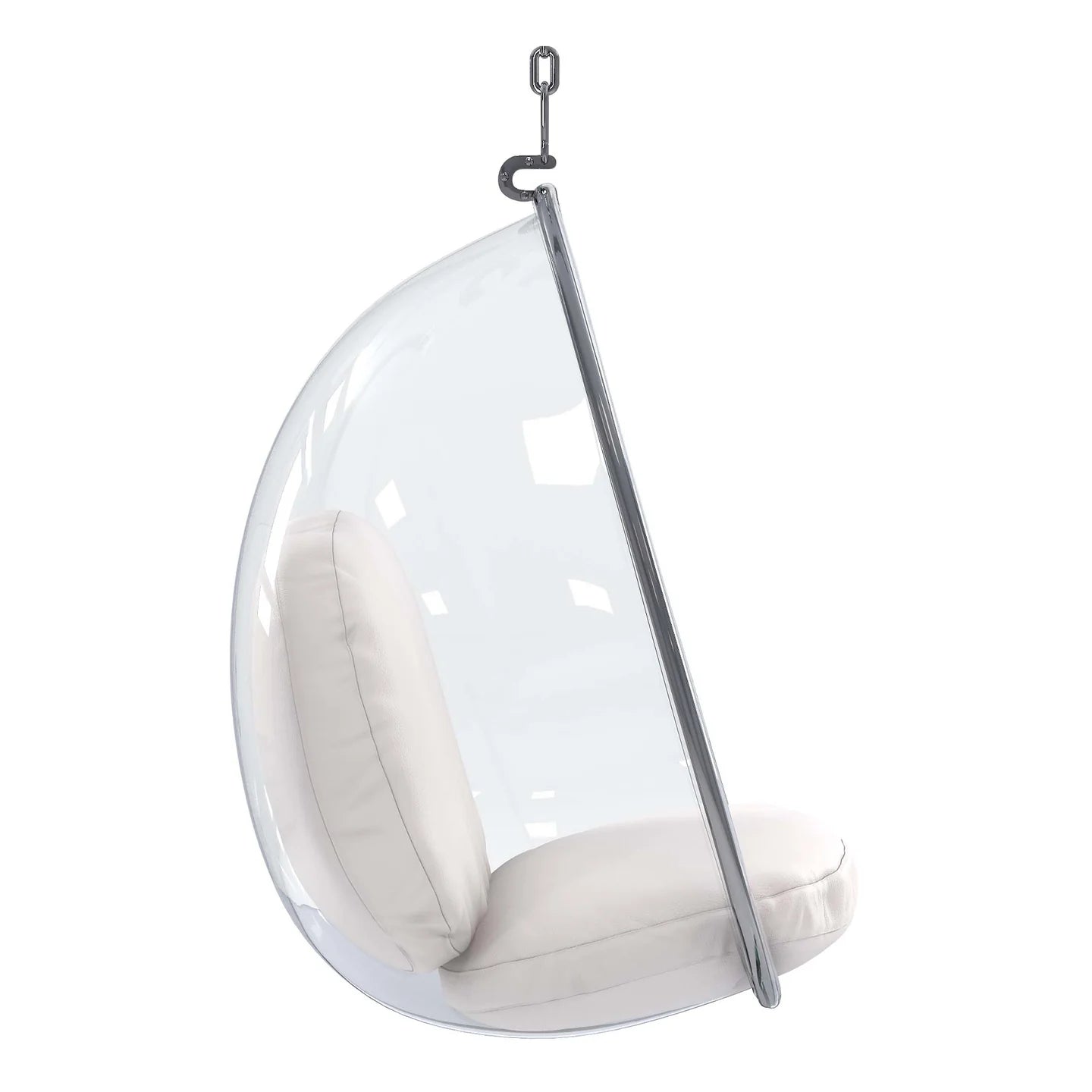 Scoop Hanging Chair - White By World Modern Design | Outdoor Porch Swings | Modishstore - 5