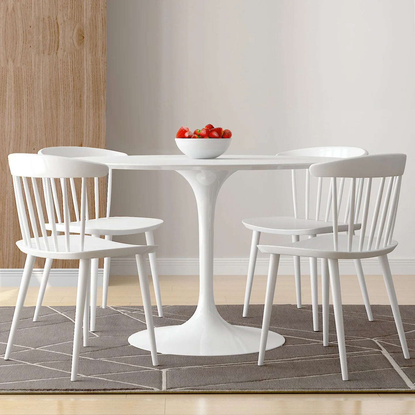 Brook Dining Chair, White By World Modern Design | Dining Chairs | Modishstore