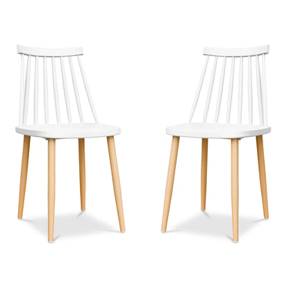 Spindle Dining Chair, White By World Modern Design | Dining Chairs | Modishstore - 7