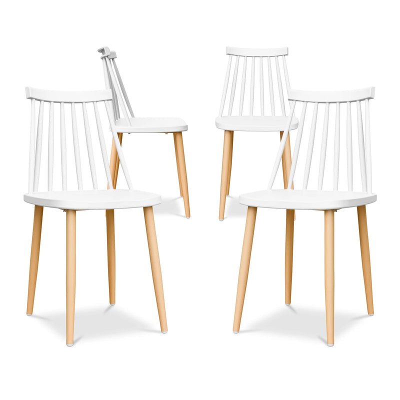 Spindle Dining Chair, White By World Modern Design | Dining Chairs | Modishstore - 8