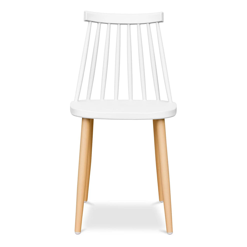 Spindle Dining Chair, White By World Modern Design | Dining Chairs | Modishstore