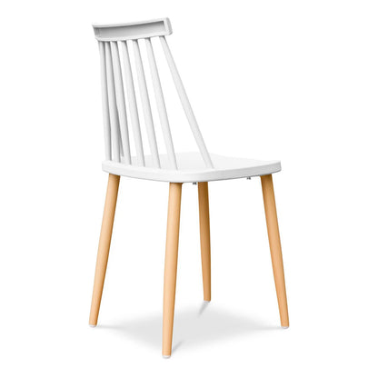 Spindle Dining Chair, White By World Modern Design | Dining Chairs | Modishstore - 4