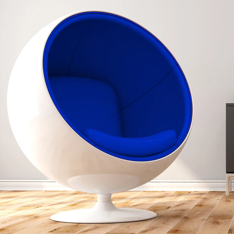 Ball Chair, Blue By World Modern Design | Lounge Chairs | Modishstore
