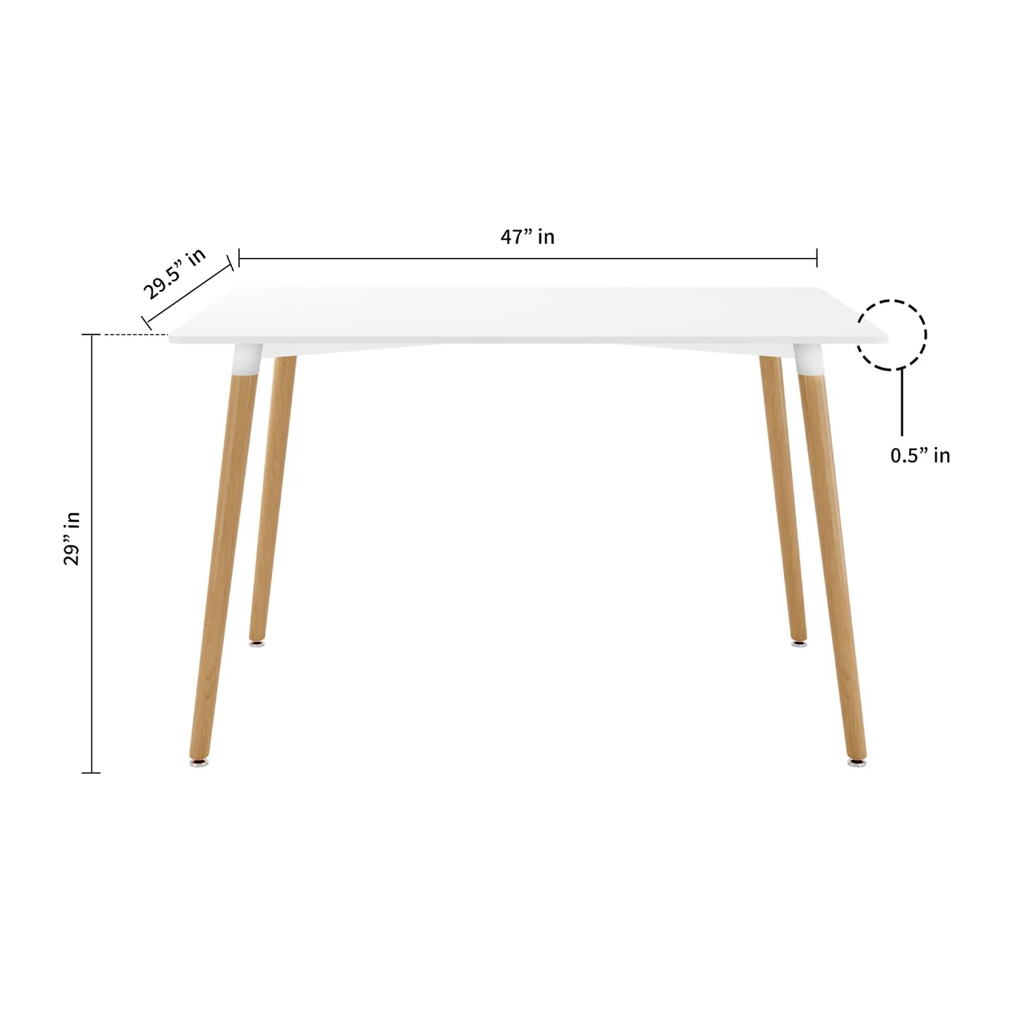 Vincent Dining Table By World Modern Design | Dining Tables | Modishstore - 3