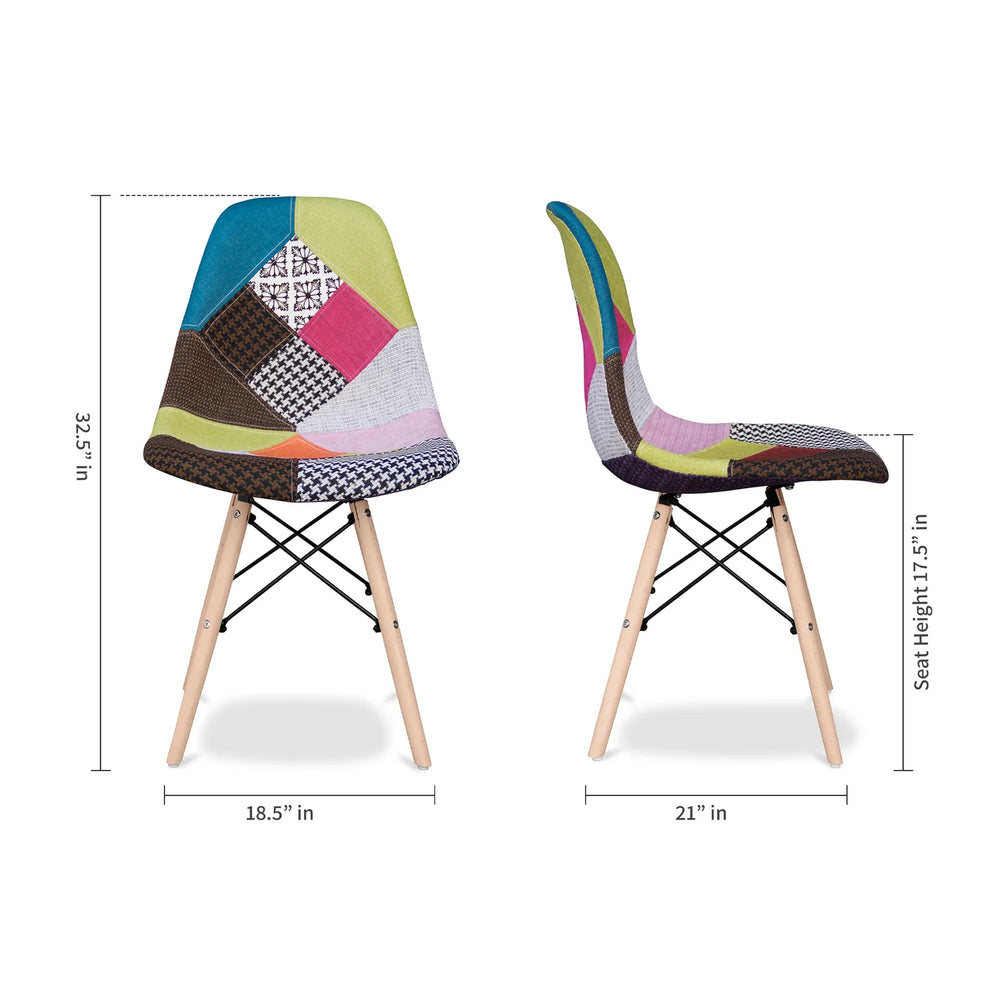 Pyramid Dining Chair, Multi By World Modern Design | Dining Chairs | Modishstore - 7