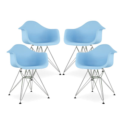 Tower Armchair, Blue By World Modern Design | Dining Chairs | Modishstore - 7