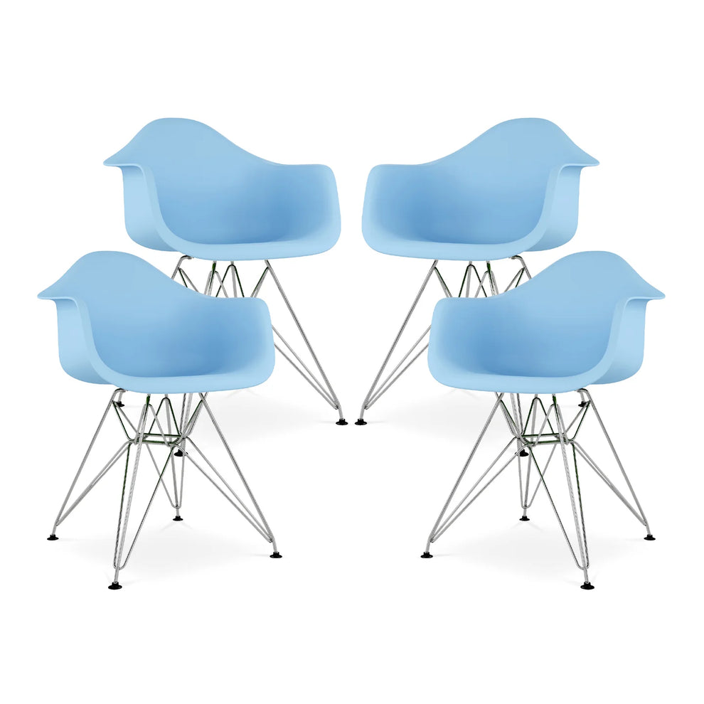 Tower Armchair, Blue By World Modern Design | Dining Chairs | Modishstore - 7