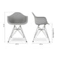 Tower Armchair, Gray By World Modern Design | Dining Chairs | Modishstore - 5
