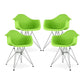 Tower Armchair, Green By World Modern Design | Dining Chairs | Modishstore - 7