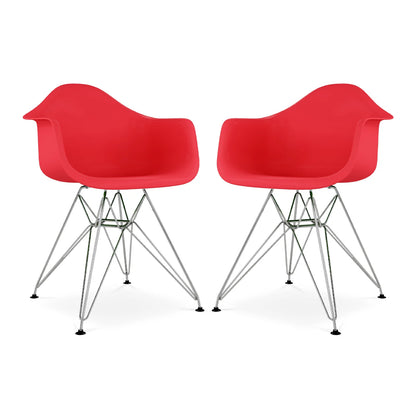 Tower Armchair, Red By World Modern Design | Dining Chairs | Modishstore - 6
