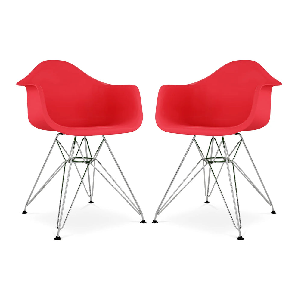 Tower Armchair, Red By World Modern Design | Dining Chairs | Modishstore - 6